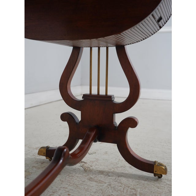 Vintage Regency Style Writing Table Desk For Sale - Image 14 of 18