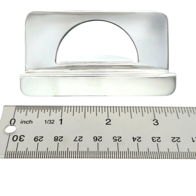 Silver Tiffany & Co Estate Business Card Holder Sterling Silver 43.18 Grams For Sale - Image 8 of 8