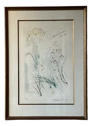 Salvador Dalí, Nude I Am My Beloved, 1971, Lithograph, Framed