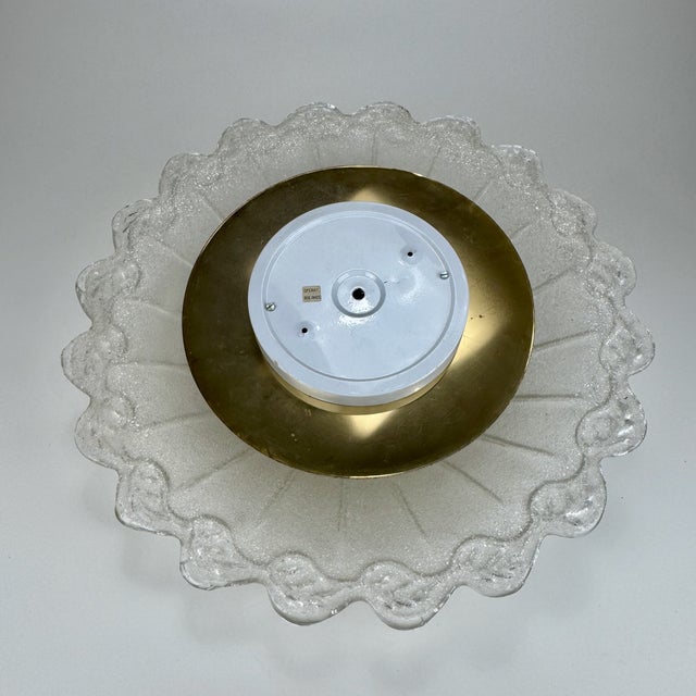 Large Vintage Murano Glass Flush Mount, 1990s For Sale - Image 4 of 10