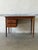Wood Teak Two-Drawer Rectangular Writing Desk With Tapered Legs Danish Mid-Century Modern For Sale - Image 7 of 10