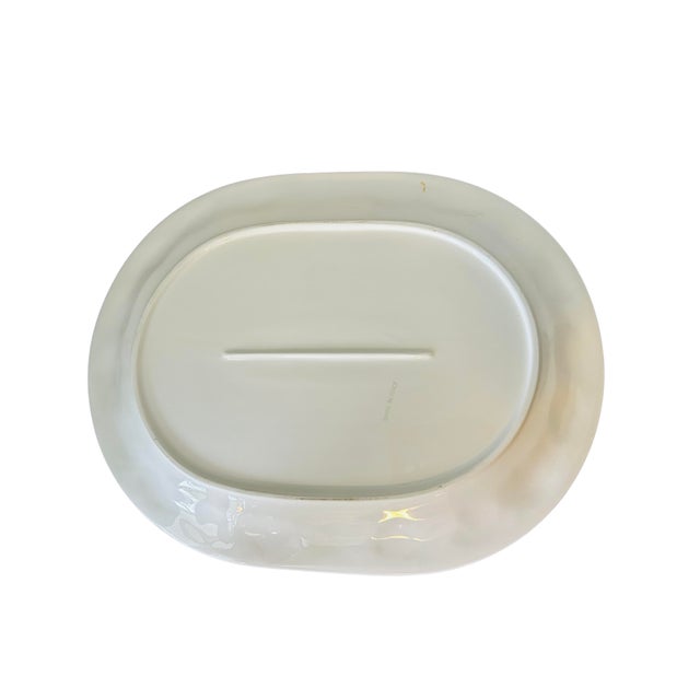 Ceramic Vintage Hand-Painted Italian Ceramic Platter by Piazzato For Sale - Image 7 of 8