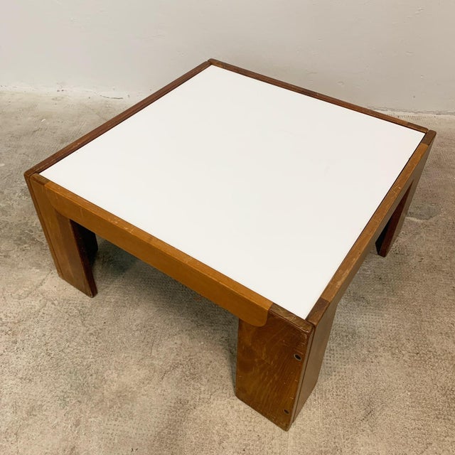 Model 771 Square Coffee Table with Reversible Top by Afra and Tobia Scarpa for Cassina, 1963 For Sale - Image 6 of 8