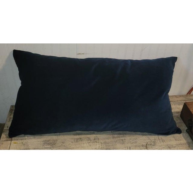 Striped Mexican Indian weaving pillows , probably Tex Coco.The colors are burg & deep indigo blue.The backing is in a dark...