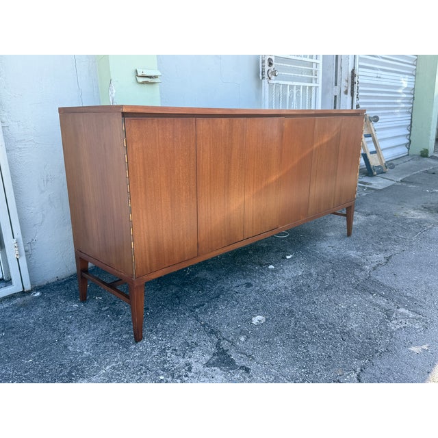 Calvin Furniture Irwin Collection Long Chest of Drawers With folding doors sold as found previously owned in good overall...