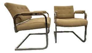 Pair of 1970s Bauhaus Style Chairs