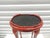 Vintage Small Oval Red and Black Painted Drinks Table by Trouvailles, Inc. Watertown, Massachusetts Not to be confused...