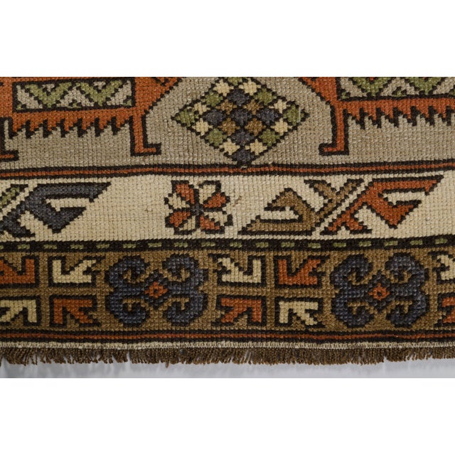 1960s Mid 20th Century Home Living Wool Area Carpet For Sale - Image 5 of 10