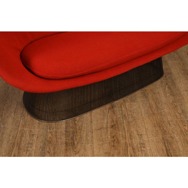 Warren Platner For Knoll Wire Frame Settee For Sale - Image 9 of 17