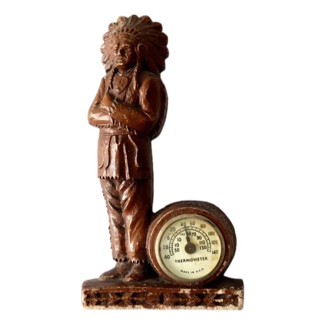 Vintage Syroco Style Indian Chief Figurine For Sale