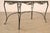 Vintage Glass Top Wrought Iron Patio Table For Sale - Image 4 of 18