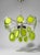 1970s Mid-Century Italian Modernist Chandelier by Gino Vistosi, 1970s Murano Green Glass Disc and Chrome For Sale - Image 5 of 8