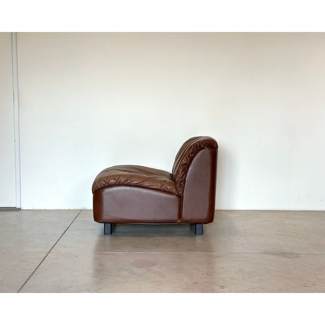 1970s Model Deca Modular Leather Sofa by Tito Agnoli for Arflex, 1970s, Set of 5 For Sale - Image 5 of 14