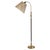 Modern Scandinavian Floor Lamp in Brass with Dark Brown Leather Trim, Swedish, 1950s For Sale - Image 15 of 15