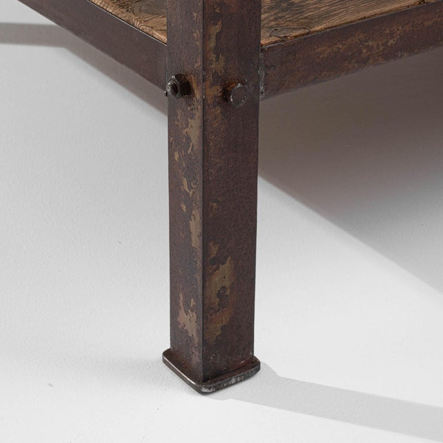 20th Century French Metal and Wooden Work Table For Sale - Image 14 of 18