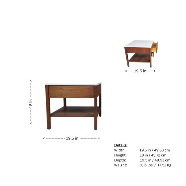 1950s Knoll Bedside Tables (Set of 2) For Sale - Image 10 of 10