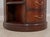 Brown Henkel Harris Marble Top Demilune Mahogany Bookshelf Console Table For Sale - Image 8 of 14