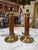 1970s Mid-Century Modern Brass and Brown Lacquer Table Lamps - a Pair For Sale - Image 9 of 9