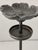 Late 20th Century Vintage Wrought Iron Tall Sculptural Flower Shaped Candle Holder ~ Pair For Sale - Image 5 of 10