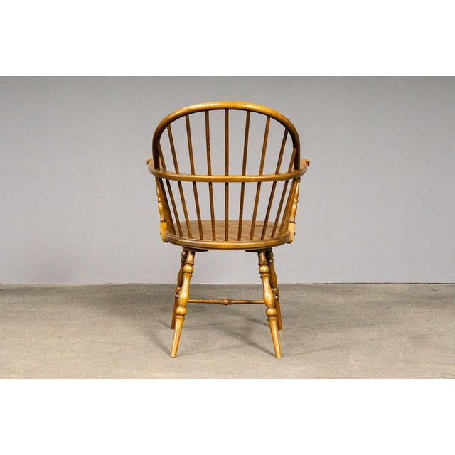 Brown Windsor Armchairs in Oak, Set of 3 For Sale - Image 8 of 18