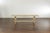 Wood French 19th Century Bleached Walnut Bench with Turned Legs and Cross Stretcher For Sale - Image 7 of 12