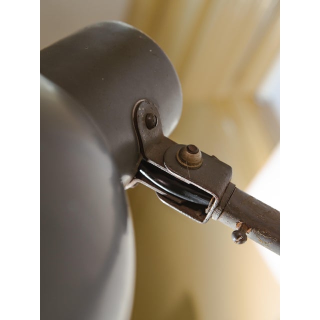 Grey Scissor Wall Lamp by H. Th. J. A. Busquet for Hala Zeist, Netherlands, 1940s For Sale - Image 9 of 15