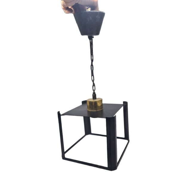 Postmodern Communist Pendant Lamp, Poland, 1970s For Sale - Image 9 of 10