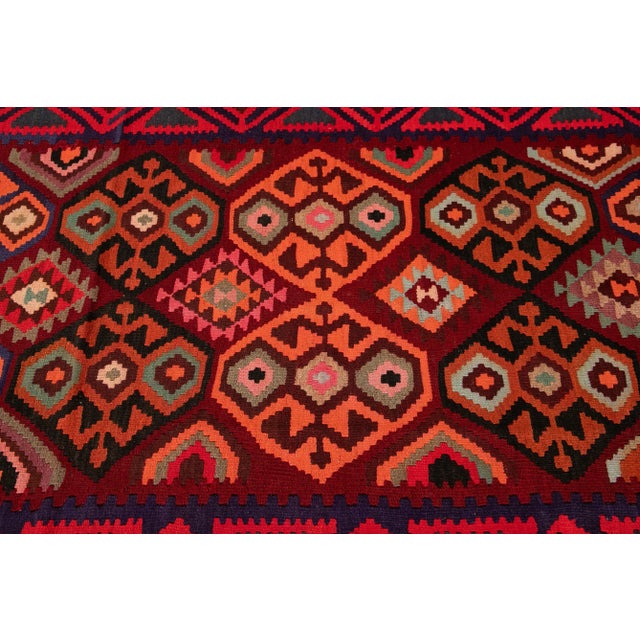 Mid-20th Century Vintage Kilim Runner Rug 4' 7" X 11'. For Sale - Image 12 of 13