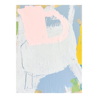 Sarah Trundle, Contemporary Abstract Still Life Painting, "Pink Pitcher" For Sale