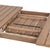 Outdoor Contemporary Slatted Acacia Extendable Dining Table For Sale - Image 4 of 8