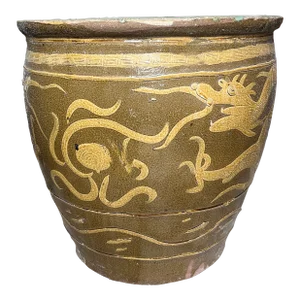Mid 20th Century Thai Dragon Jar