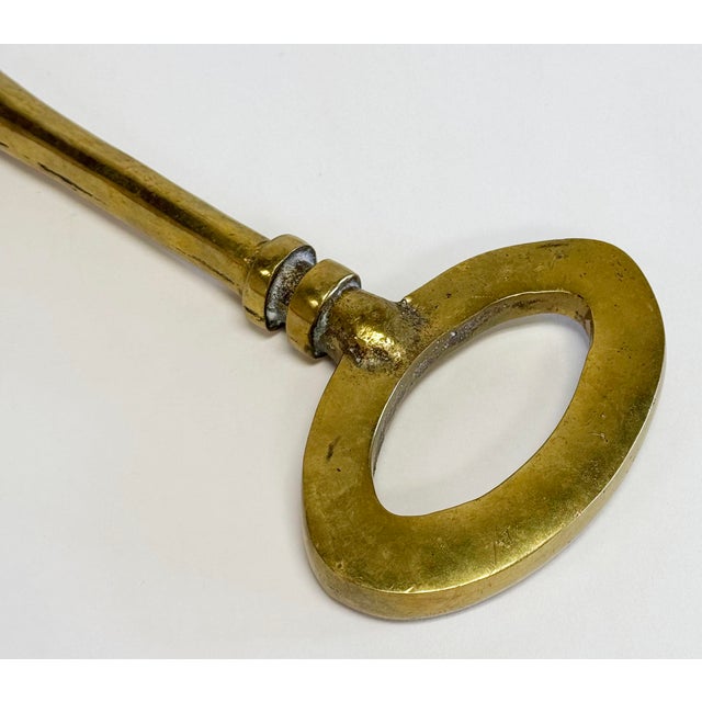 Brass Oversized Vintage Brass Key Paper Weight For Sale - Image 8 of 9