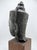 Early 20th Century Vintage Bronze Crowned Buddha Head in Thai Ayutthaya Style. Wood Base Sculpture For Sale - Image 5 of 6