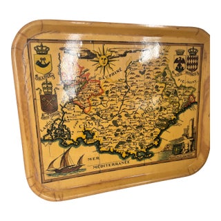 Large Vintage Provence France Tray For Sale