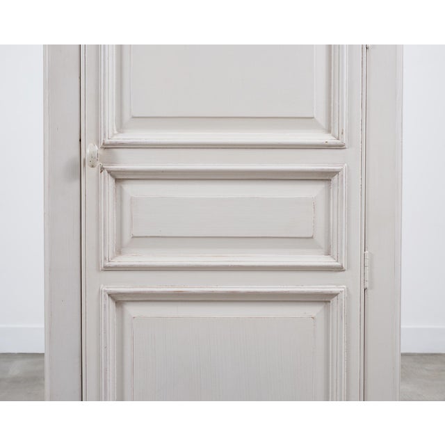 White Country French Provincial Painted Bonnetière Storage Cabinet For Sale - Image 8 of 18