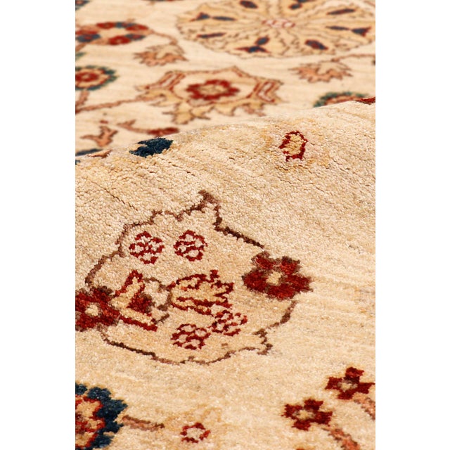 Pasargad Home Melody Ivory Wool Area Rug- 6' 3" X 8' 9" For Sale - Image 4 of 4