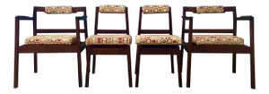 Mid-Century Jens Risom Style Dining Chairs - Set of 4
