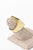 Gold Vintage Italian 18k Gold, Onyx and Mother of Pearl Geometric Ring, Size 7 For Sale - Image 8 of 9