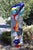 "Call the Sea" by Michael Gustavson, Large Raku Ceramic Column Sculpture for Garden or Indoors, Contemporary California Art, Vibrant Colors For Sale - Image 4 of 5