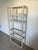 Mid-Century Modern Palm Beach Whitewashed Rattan Etagere For Sale - Image 3 of 18