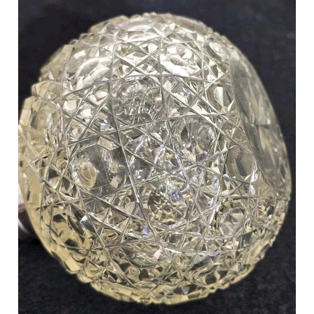 Antique Art Nouveau Cut Glass Scent Bottle from Henry Bushell & Co, Birmingham, 1902 For Sale - Image 15 of 18