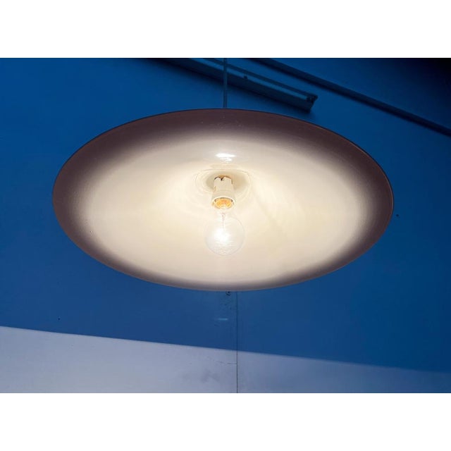 Mid-Century Space Age Semi Pendant Lamp by Bondrup & Thorup for Egoluce, Italy, 1970s For Sale - Image 5 of 18