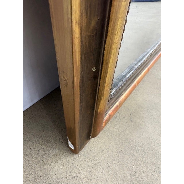 Late 19th Century French Louis Philippe Giltwood Wall Mirror For Sale - Image 14 of 14