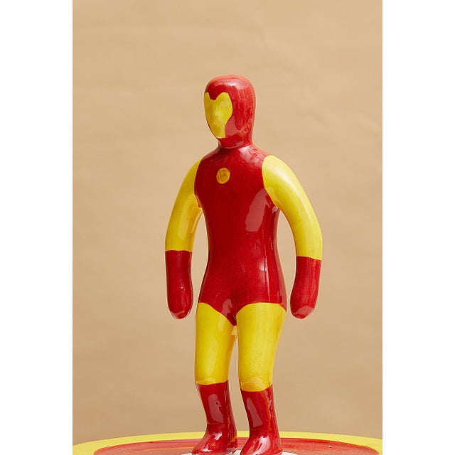 Subbuteo Ornament Sculpture in Double-Mold Ceramic from Artigianato Italiano For Sale - Image 3 of 4