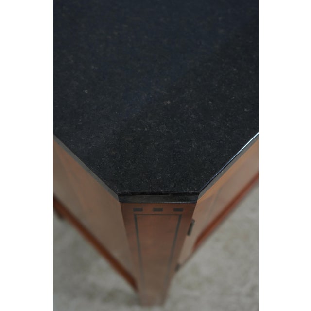 Brown Stickley 21st Century Cherry Granite Top Sideboard For Sale - Image 8 of 18