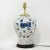 Art Deco Vintage Brunschwig & Fils Cadiz Table Lamps - Blue and Cream Ceramic With Boar and Deer Motif - a Pair For Sale - Image 3 of 14
