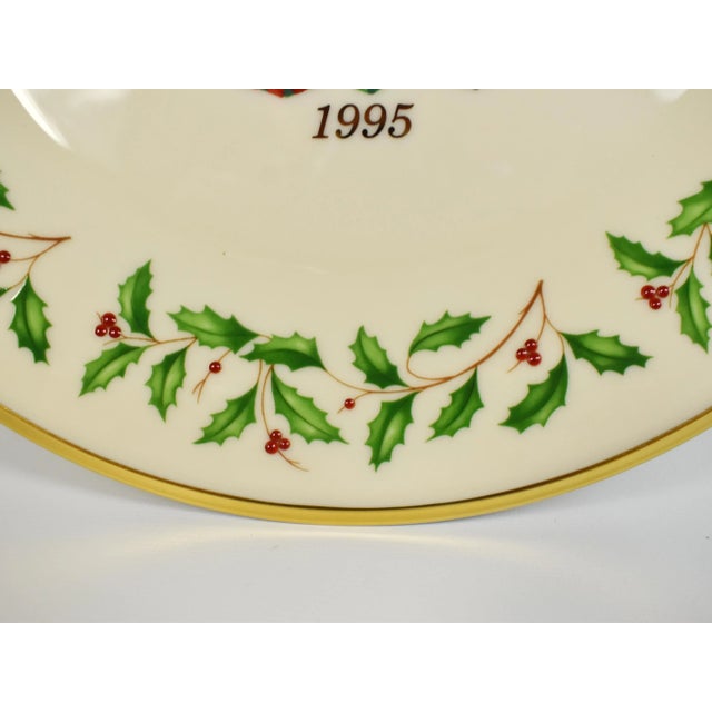 Lenox 1995 Lenox the Annual Holiday Collection's Christmas Toy Store Plate For Sale - Image 4 of 9