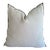 French Stone Washed Linen Accent Pillow With Down Feather Insert For Sale