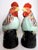This pair of porcelain cockerels are colorful and happy. Many people love to have a cock or chicken (or both) in the...