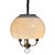 Plastic Vintage Space Age Height-Adjustable Pendant Light in White Acrylic from Dijkstra For Sale - Image 7 of 8